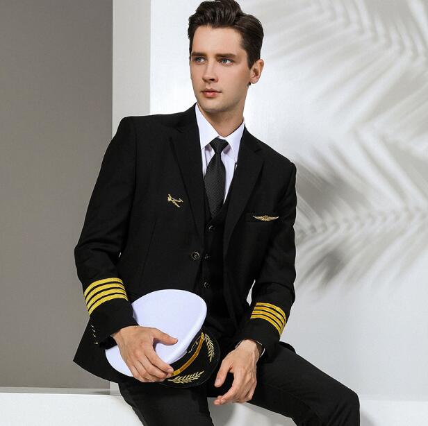 Men'S Formal Wear - Ropa profesional de aviación uniforme de