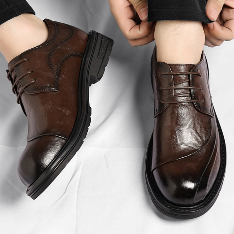 Men'S Formal Wear - Zapatos de Vestir Formales de Cuero