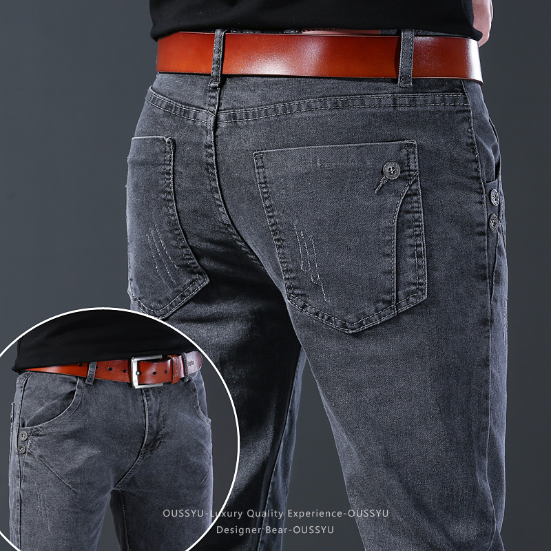 Men Formal Wear Brands - Pantalones de Mezclilla Elásticos para Hombre,
