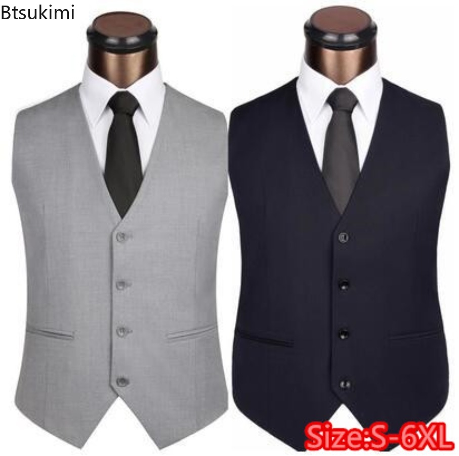 Men Formal Wear Vest - S-6XL de talla grande para hombre,