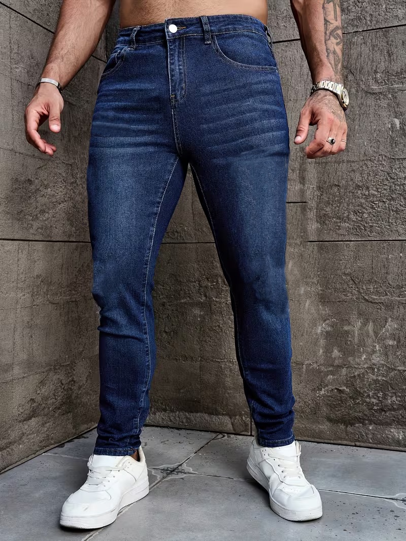 Men Formal Wear With Jeans - Jeans Elásticos para Hombre - Aptos