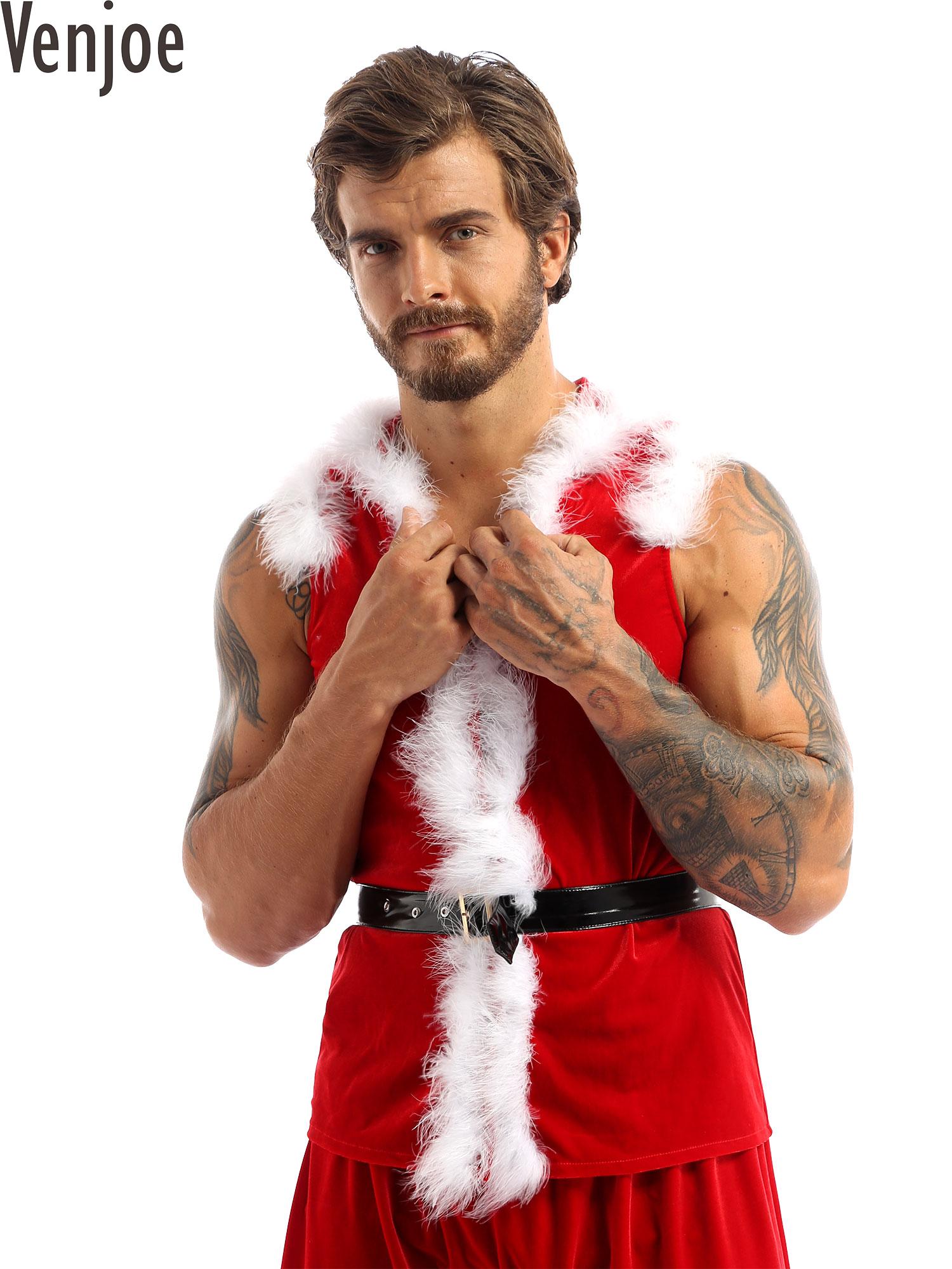 Men Formal Wear Vest - Disfraz de Cosplay de Papá Noel