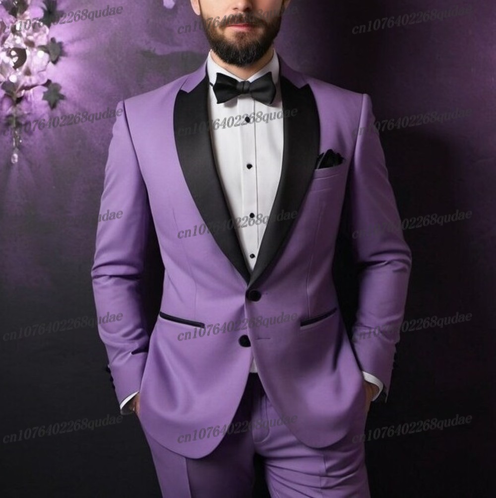 Men Formal Wear Purple - Traje Formal de color morado claro