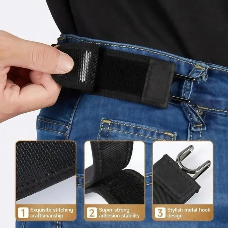 Men Formal Wear With Jeans - Cinturón Elástico Unisex sin Hebilla, Ajustable