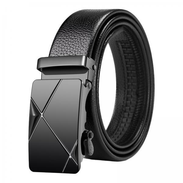 Men Formal Wear With Jeans - Cinturón Ajustable con Hebilla Automática para
