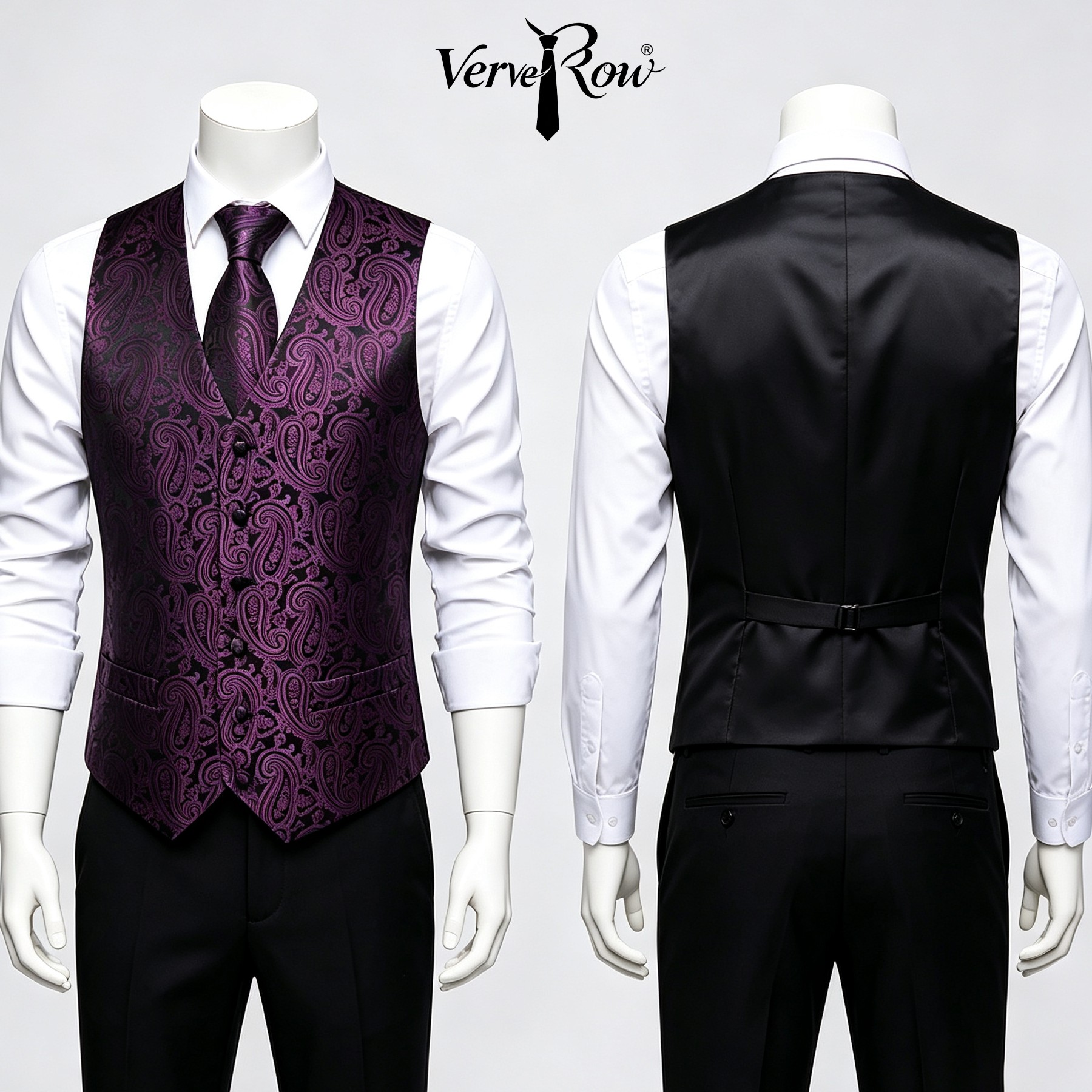 Corbata morada para hombre, pa - Men Formal Wear Purple reseña y precio