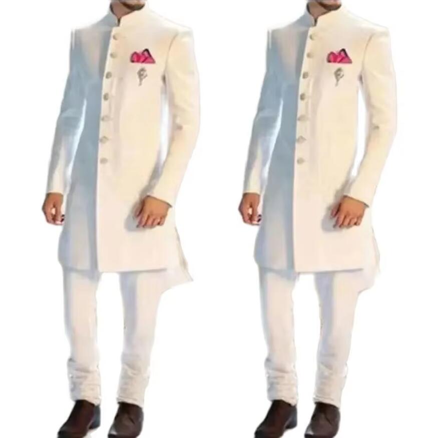 Nuevo Traje Clásico Blanco par - Men Formal Wear Indian reseña y precio
