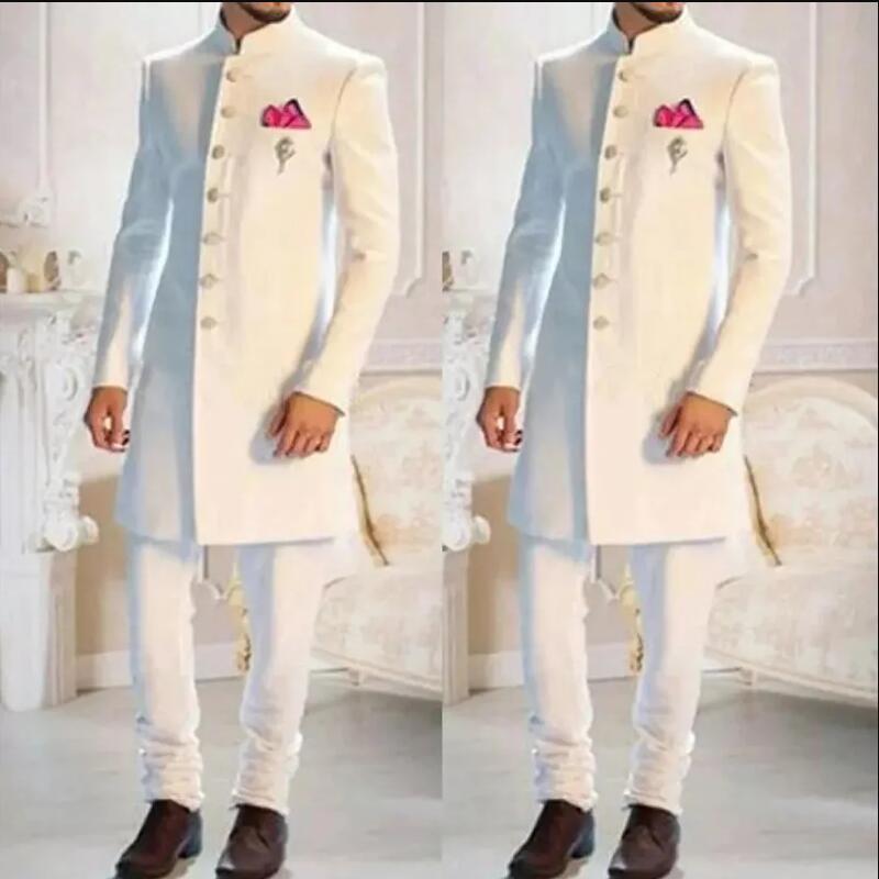 Nuevo Traje Clásico Blanco par - Men Formal Wear Indian reseña y precio