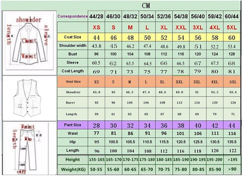 Traje personalizado con cuello - Men Formal Wear Vest reseña y precio