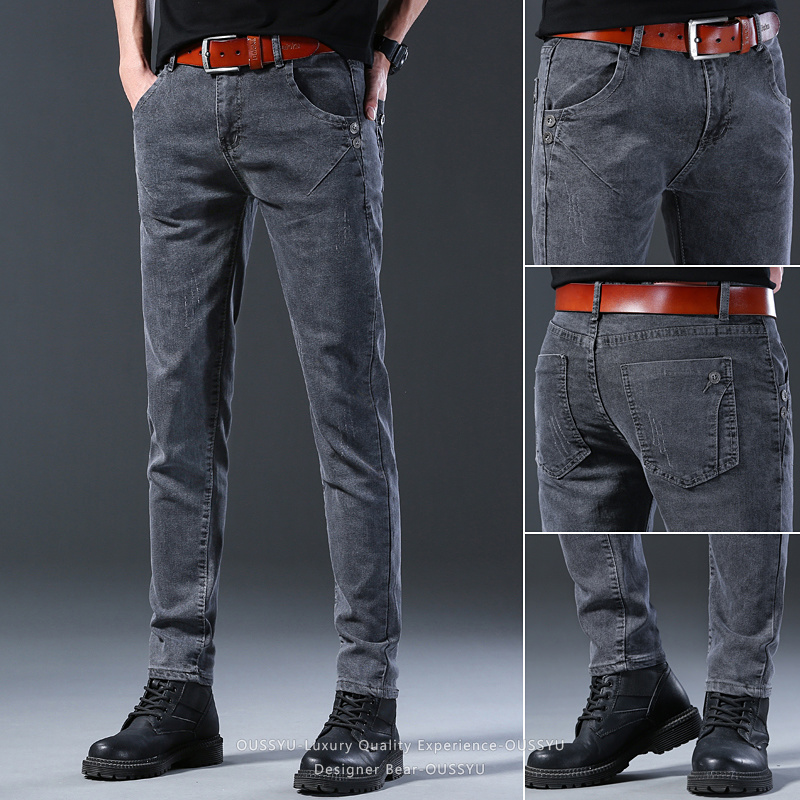 Pantalones de Mezclilla Elásti - Men Formal Wear Brands reseña y precio
