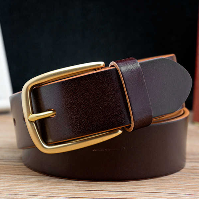 Cinturón de cuero con hebilla  - Men Formal Wear With Jeans reseña y precio