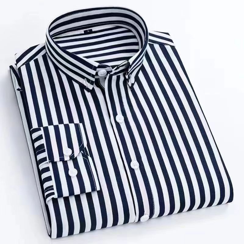 Nueva camisa de vestir a rayas - Men Formal Wear Brands reseña y precio