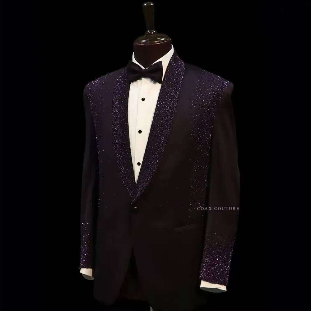 Trajes formales morados con cr - Men Formal Wear Purple reseña y precio