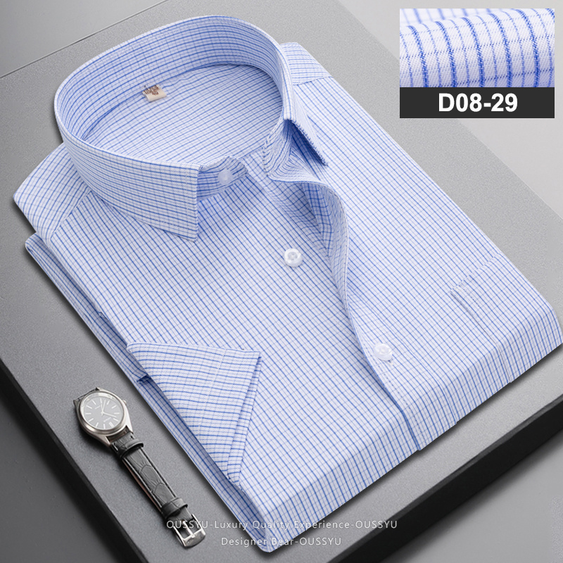 Camisa de Manga Corta a Rayas  - Men Formal Wear Brands reseña y precio
