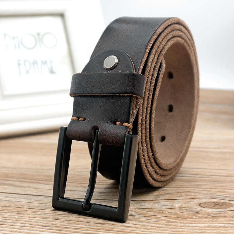 Cinturón de cuero con hebilla  - Men Formal Wear With Jeans reseña y precio