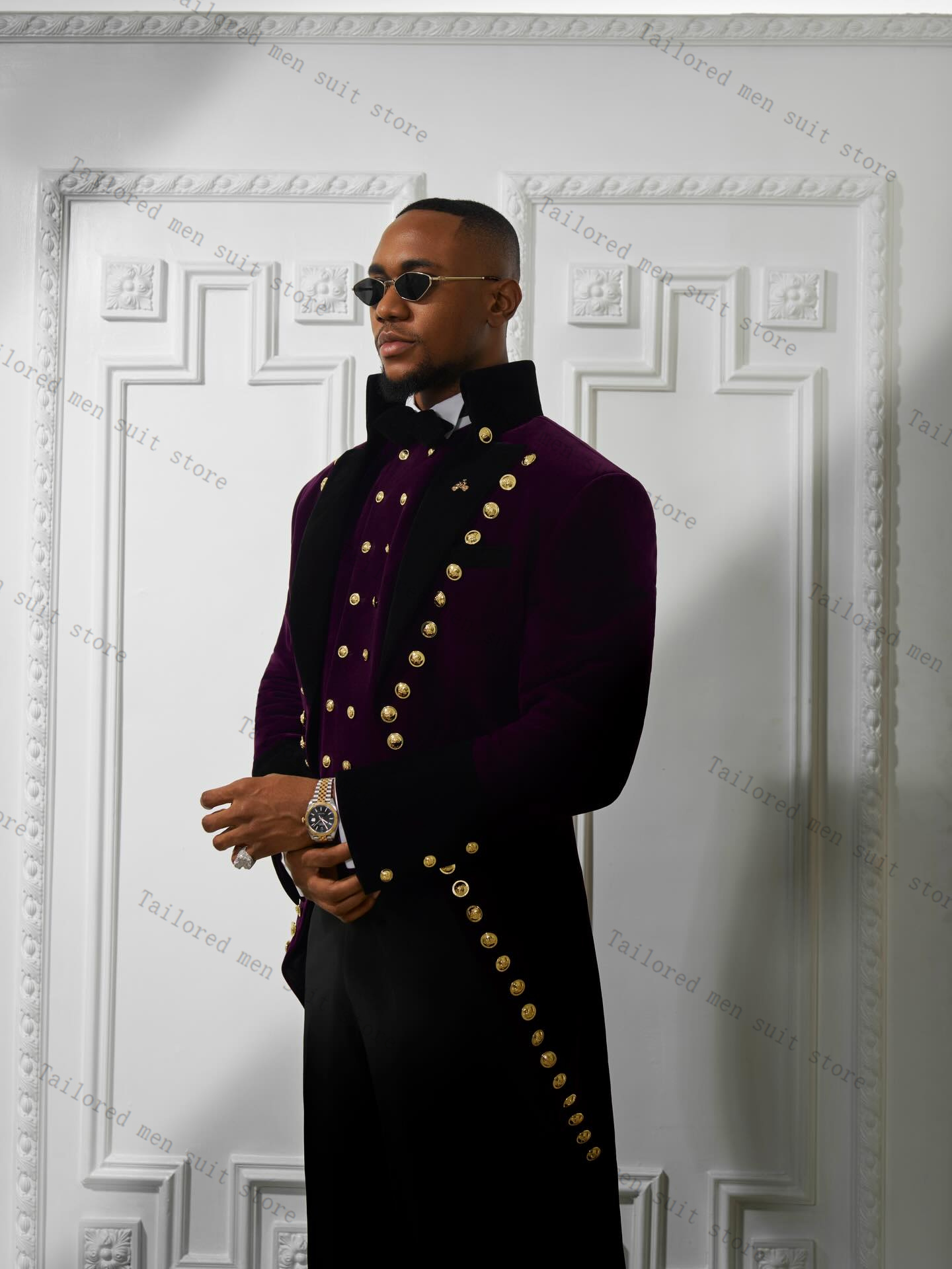 Trajes morados para hombre, co - Men Formal Wear Purple reseña y precio