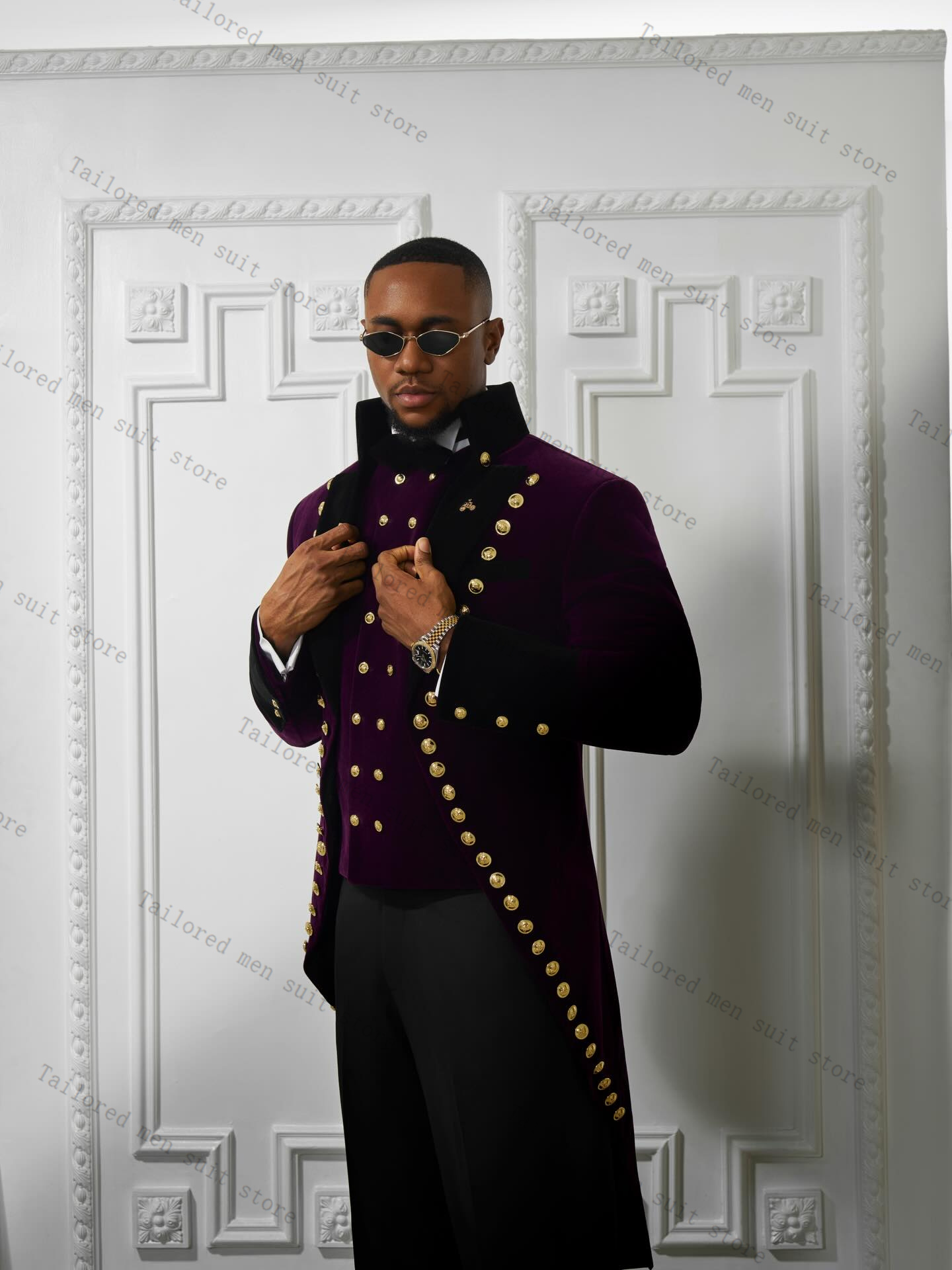 Trajes morados para hombre, co - Men Formal Wear Purple reseña y precio