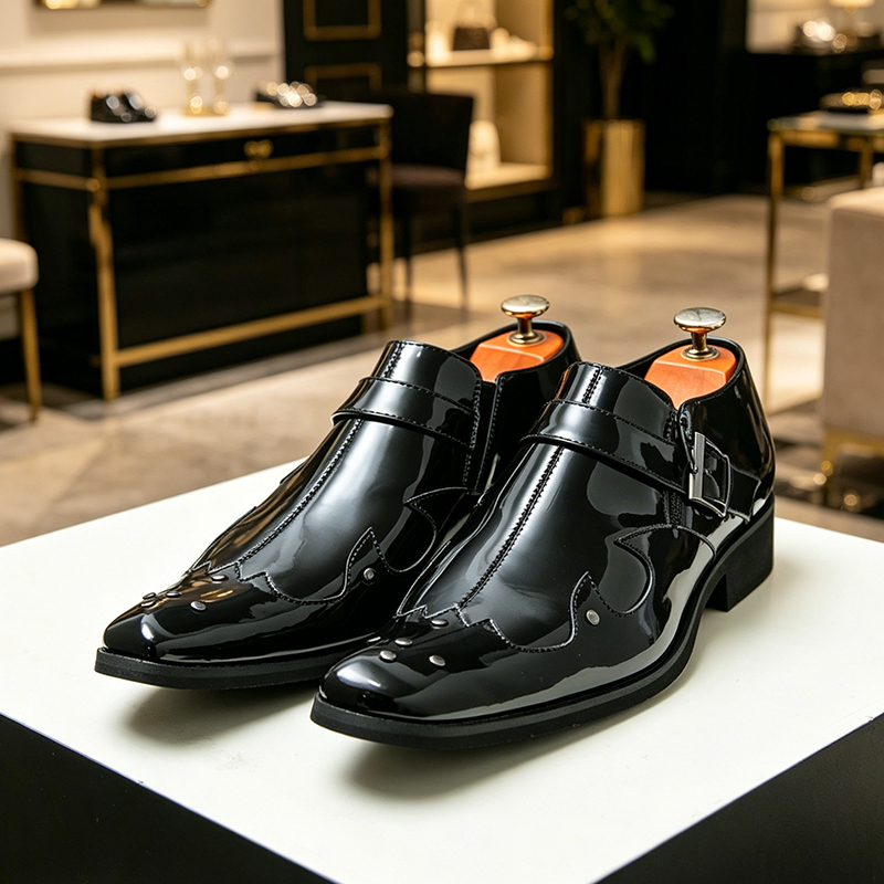 Zapatos Brogue de Negocios par - Men Formal Wear Purple reseña y precio